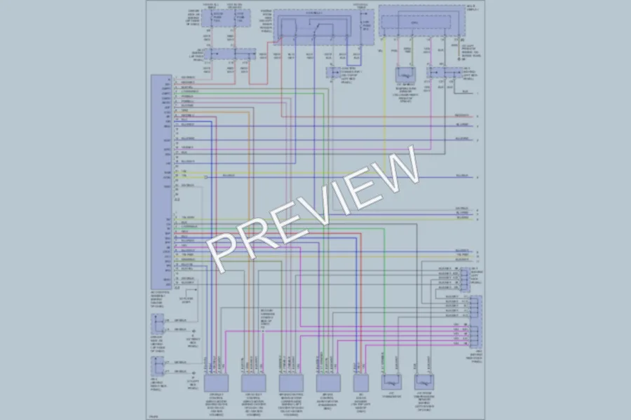 2003 Toyota Avalon Air Conditioning wiring diagram preview