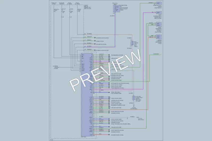 2003 Toyota Avalon Body Control Modules wiring diagram preview