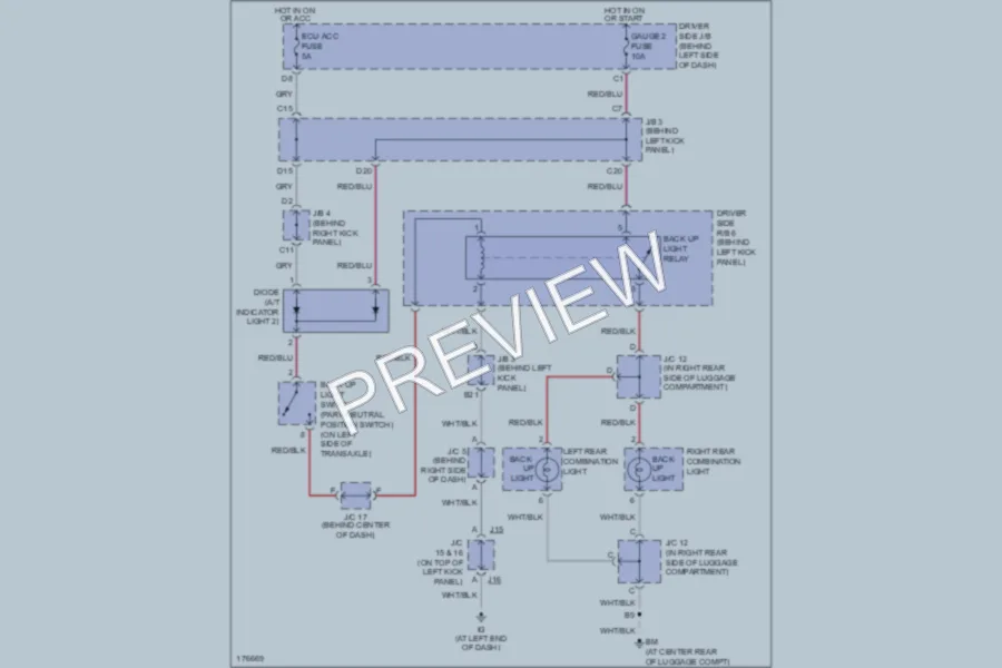2003 Toyota Avalon Exterior Lights wiring diagram preview