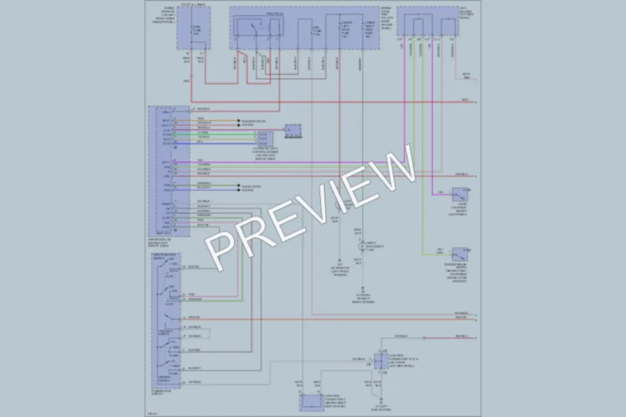 2003 Toyota Avalon Headlights wiring diagram preview