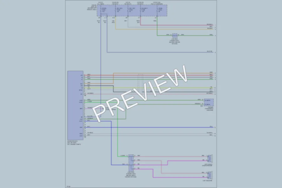 2003 Toyota Avalon Navigation wiring diagram preview