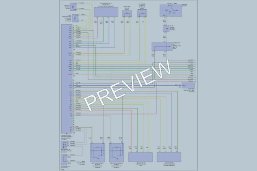 2003 Toyota Avalon Supplemental Restraints wiring diagram preview