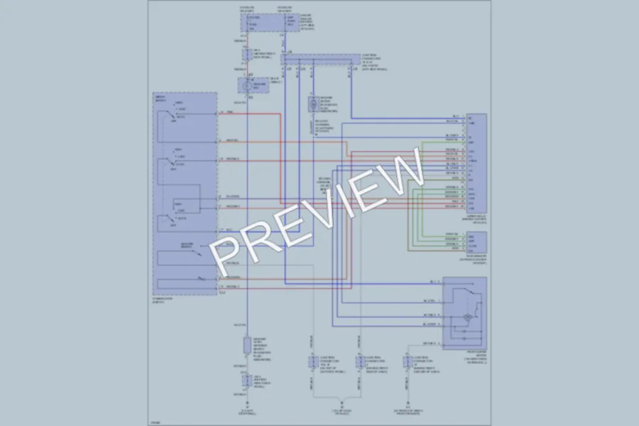 2003 Toyota Avalon Wiper Washer wiring diagram preview