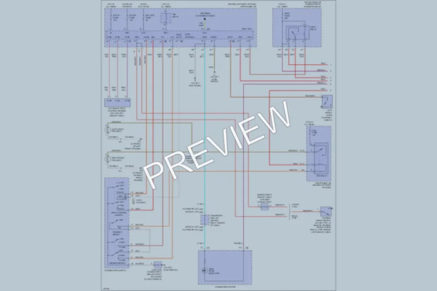 2003 Toyota Camry Headlights wiring diagram preview