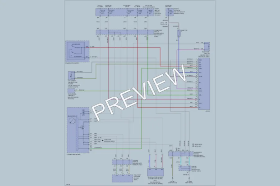 2003 Toyota Camry Instrument Cluster wiring diagram preview