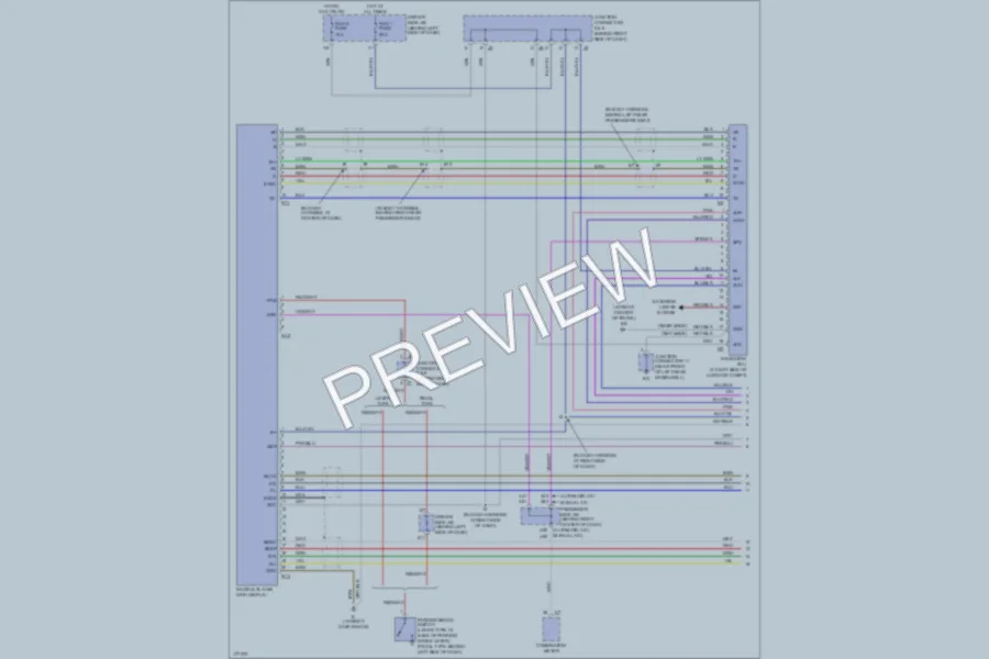 2003 Toyota Camry Navigation wiring diagram preview