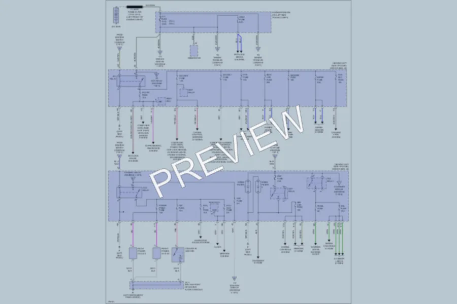 2003 Toyota Camry Power Distribution wiring diagram preview
