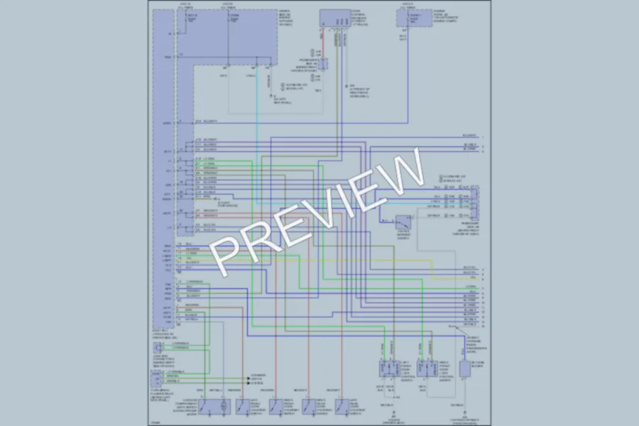 2003 Toyota Camry Power Door Locks wiring diagram preview