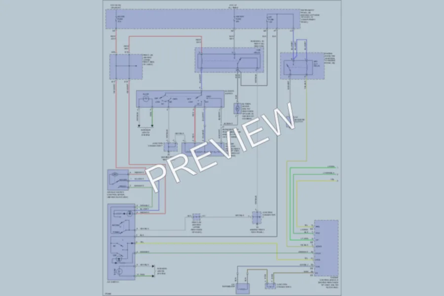 2003 Toyota Corolla Air Conditioning wiring diagram preview