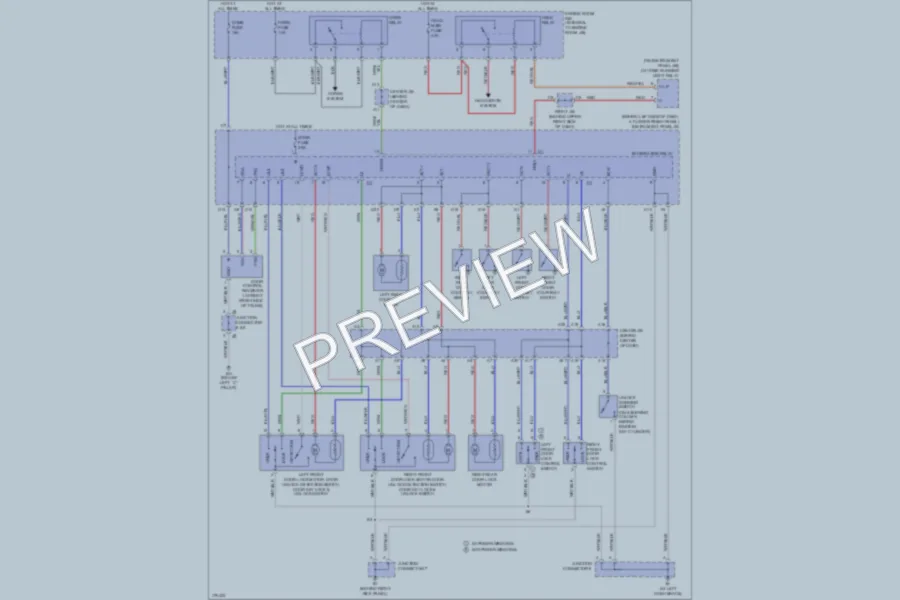 2003 Toyota Corolla Power Door Locks wiring diagram preview