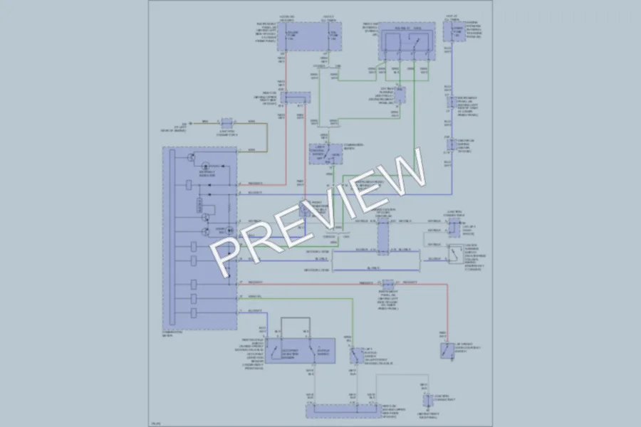2003 Toyota Corolla Warning Systems wiring diagram preview