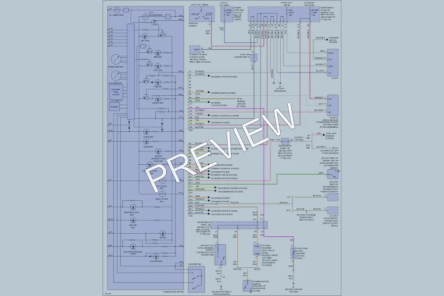 2003 Toyota Echo Instrument Cluster wiring diagram preview