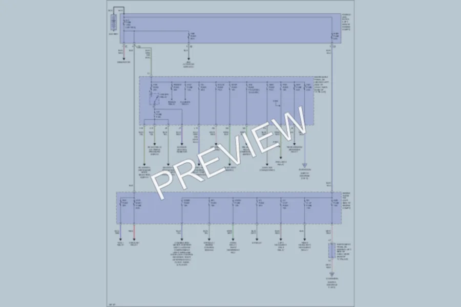 2003 Toyota Echo Power Distribution wiring diagram preview