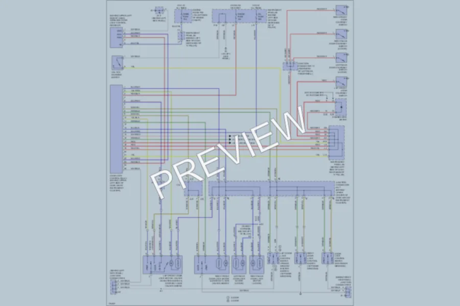 2003 Toyota Echo Power Door Locks wiring diagram preview