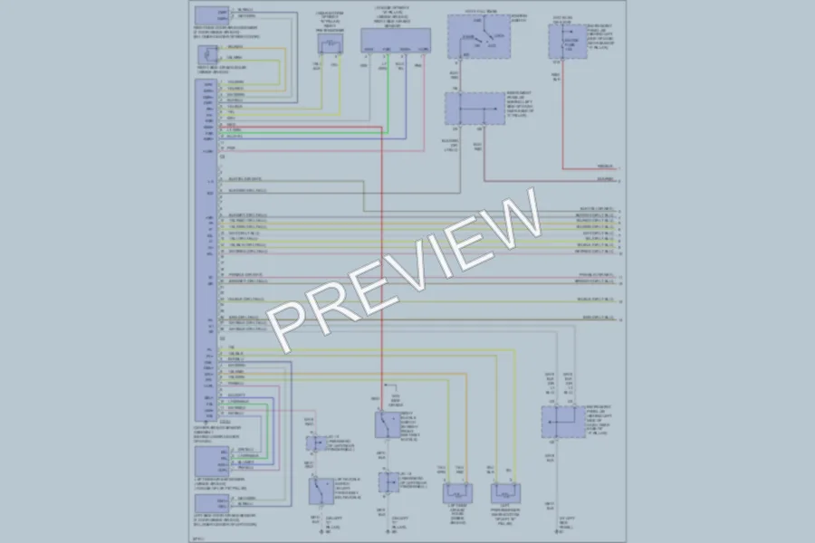 2003 Toyota Echo Supplemental Restraints wiring diagram preview