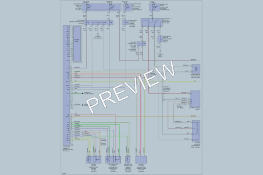 2003 Toyota Highlander Air Conditioning wiring diagram preview