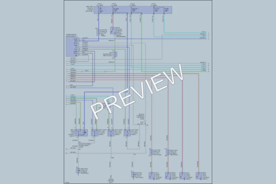 2003 Toyota LandCruiser Anti Theft wiring diagram preview