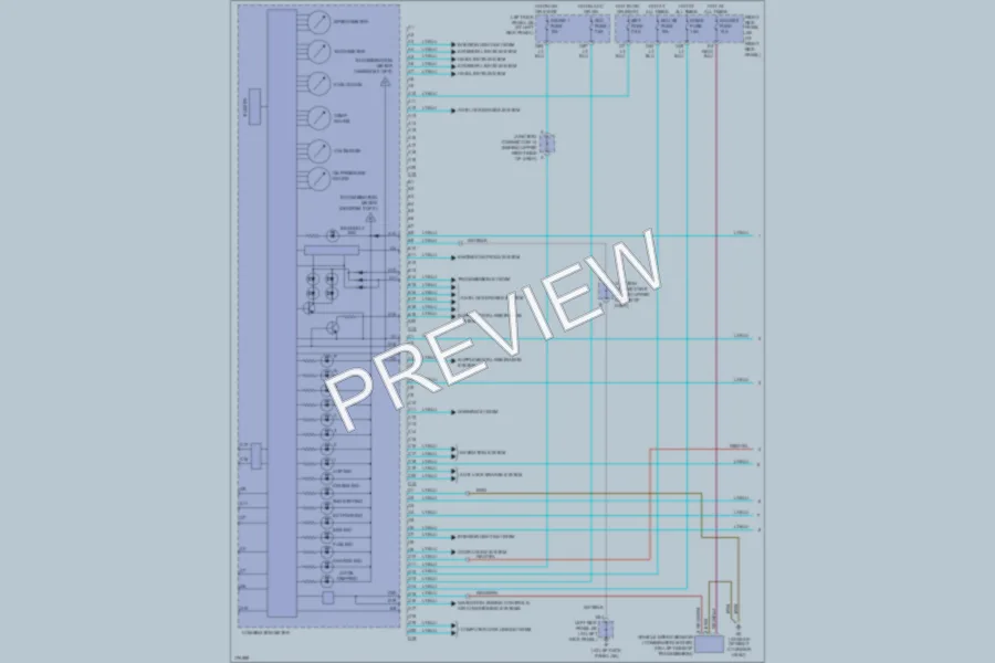 2003 Toyota LandCruiser Instrument Cluster wiring diagram preview