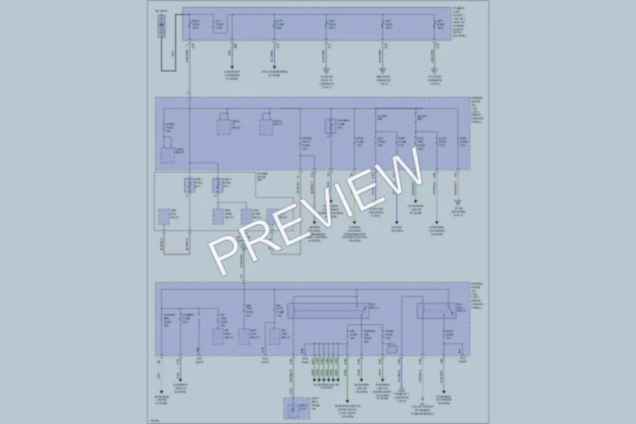 2003 Toyota LandCruiser Power Distribution wiring diagram preview