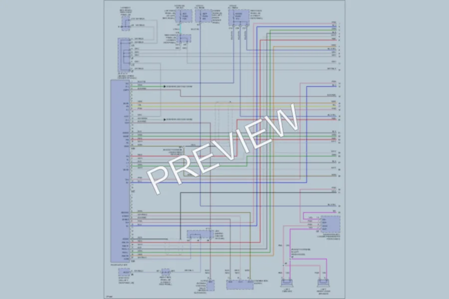 2003 Toyota LandCruiser Radio wiring diagram preview