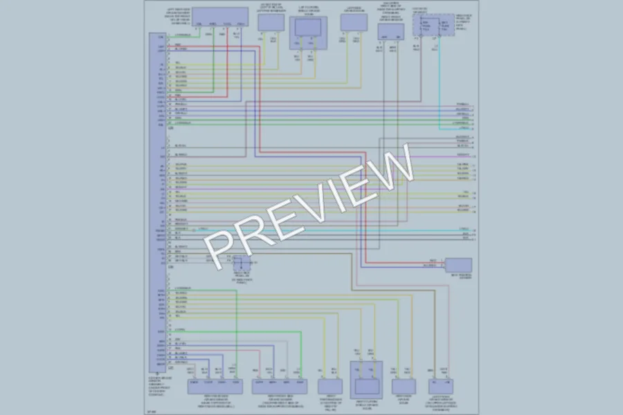 2003 Toyota LandCruiser Supplemental Restraints wiring diagram preview