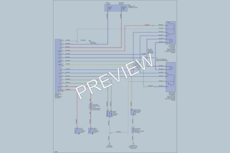 2003 Toyota MR2Spyder Power Door Locks wiring diagram preview