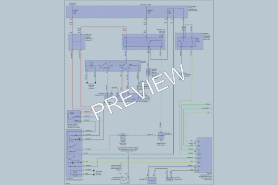 2003 Toyota Matrix Air Conditioning wiring diagram preview