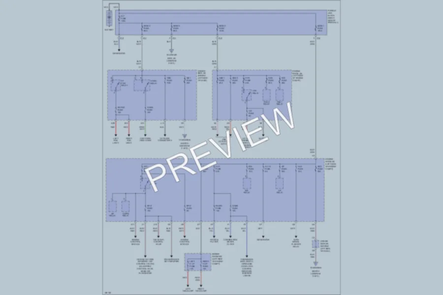2003 Toyota RAV4 Power Distribution wiring diagram preview