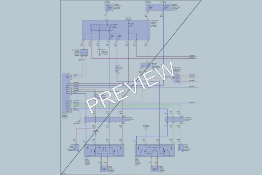 2003 Toyota Sequoia Power Windows wiring diagram preview