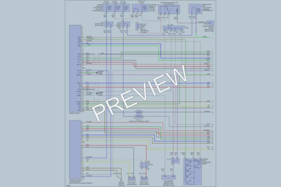 2003 Toyota Sequoia Radio wiring diagram preview