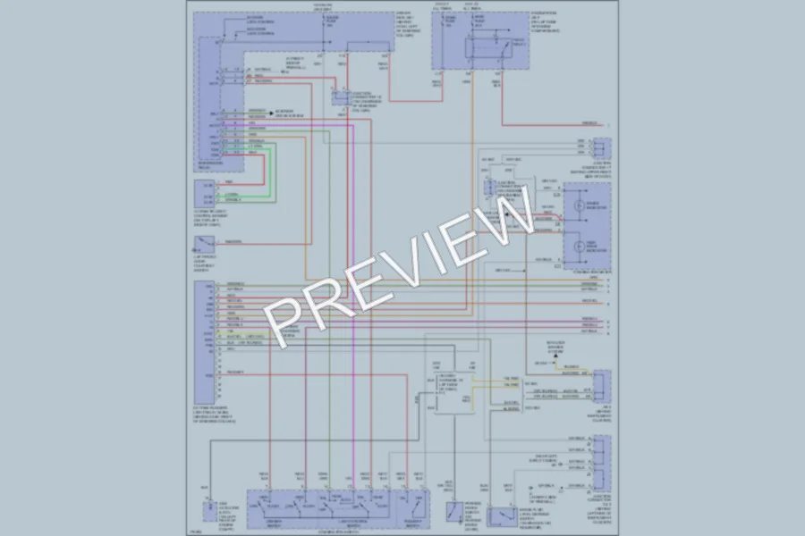 2003 Toyota Sienna Headlights wiring diagram preview