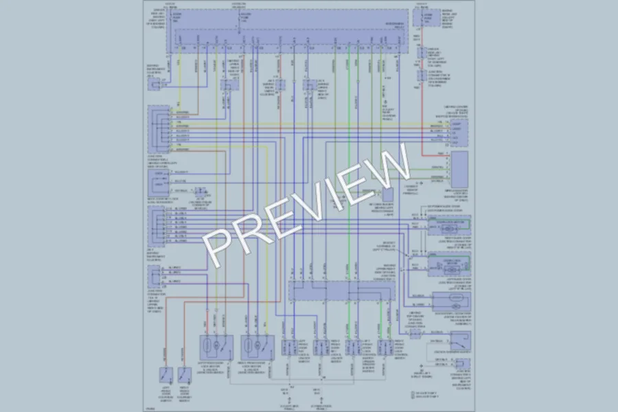 2003 Toyota Sienna Power Door Locks wiring diagram preview