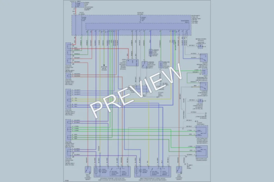2003 Toyota Solara Power Door Locks wiring diagram preview