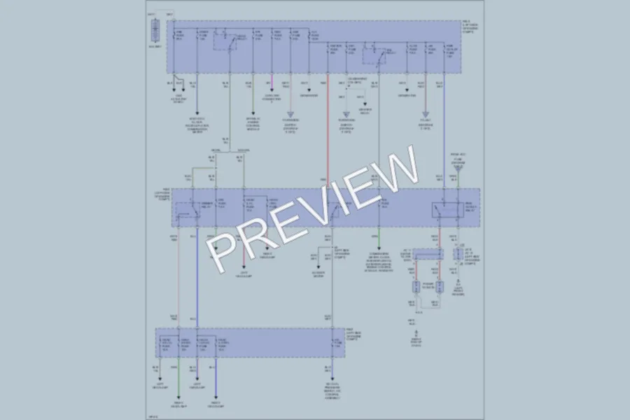 2003 Toyota Tacoma Power Distribution wiring diagram preview