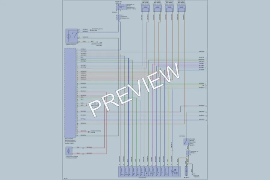 2003 Volkswagen EuroVan Anti Lock Brakes wiring diagram preview