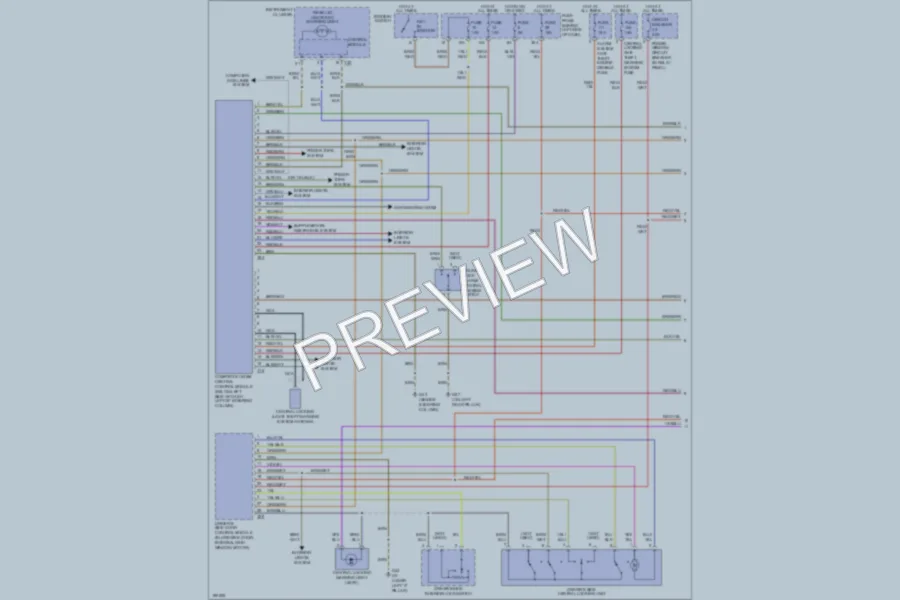 2003 Volkswagen NewBeetle Power Door Locks wiring diagram preview
