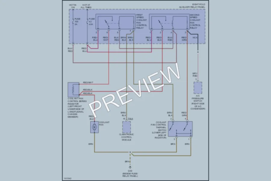 2003 Volkswagen Passat Cooling Fan wiring diagram preview