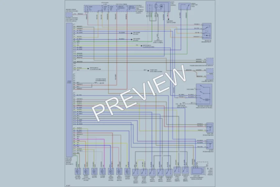 2003 Volvo C70 Power Top Sunroof wiring diagram preview