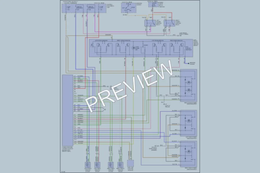 2003 Volvo C70 Power Windows wiring diagram preview