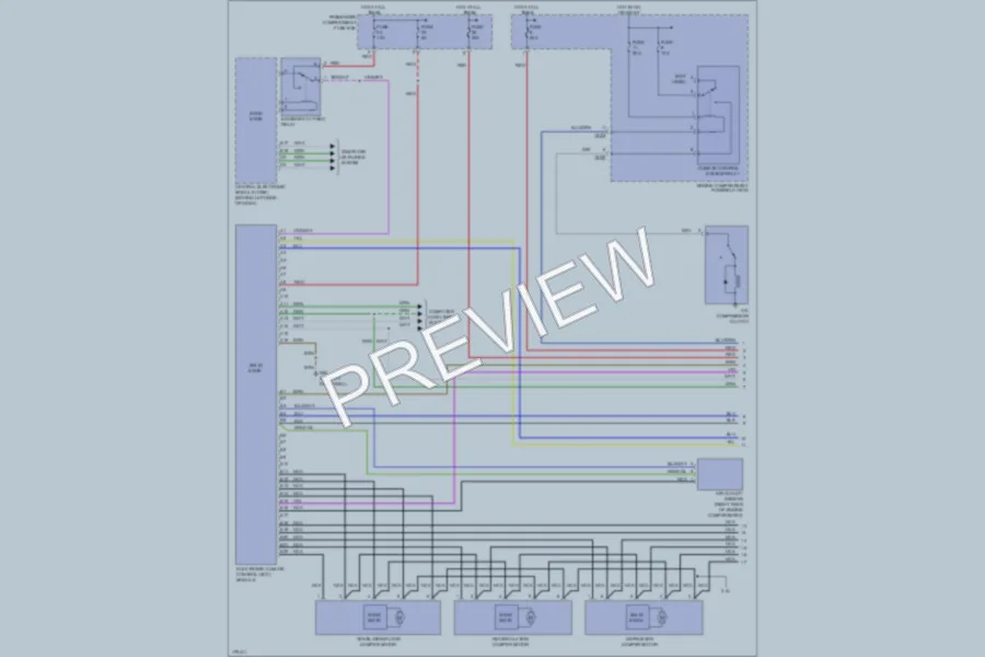 2003 Volvo S60 Air Conditioning wiring diagram preview