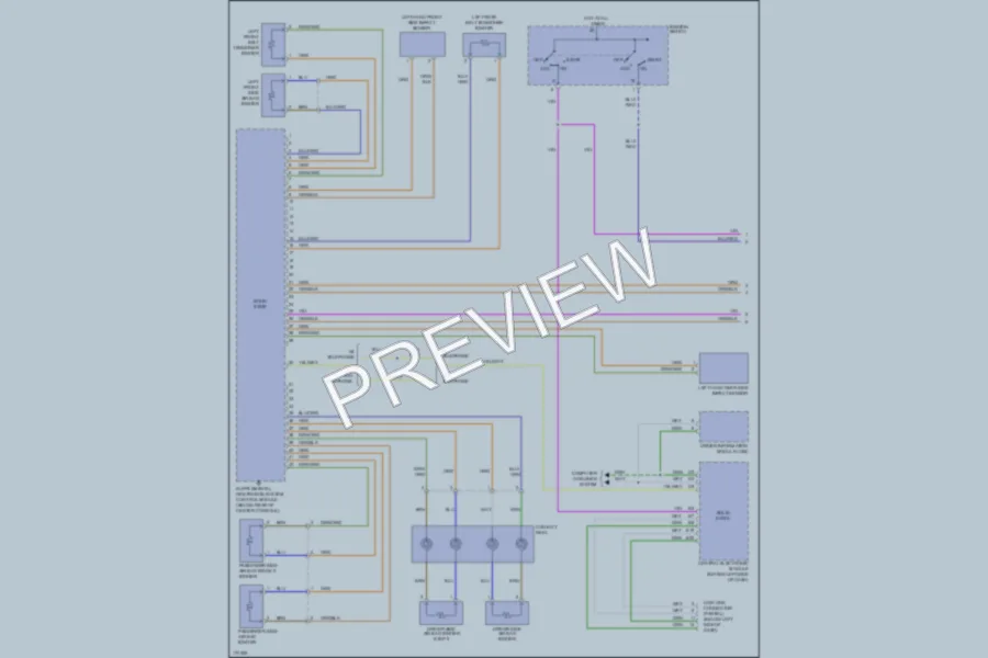 2003 Volvo S60 Supplemental Restraints wiring diagram preview