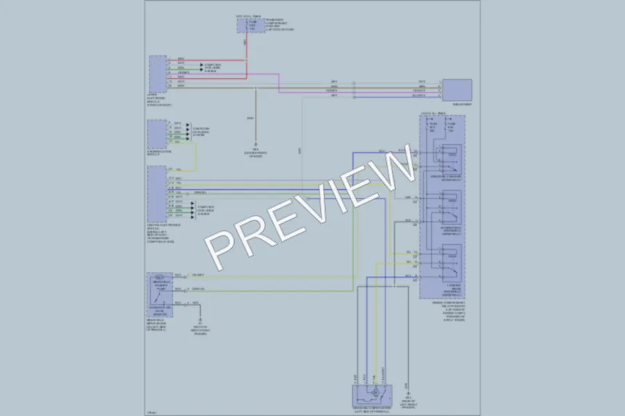 2003 Volvo S60 Wiper Washer wiring diagram preview
