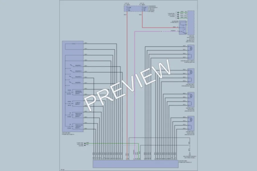 2003 Volvo S80 Power Seats wiring diagram preview