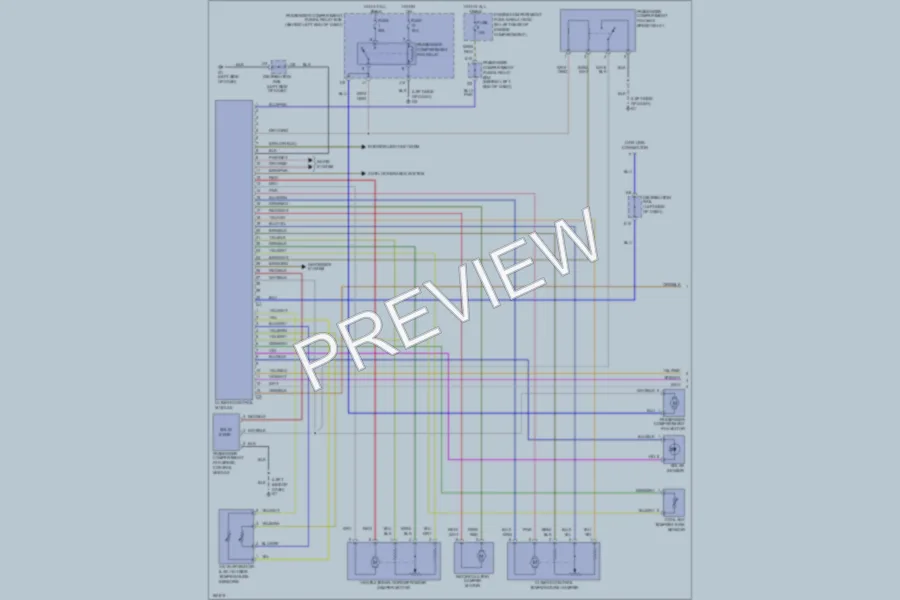2003 Volvo V40 Air Conditioning wiring diagram preview