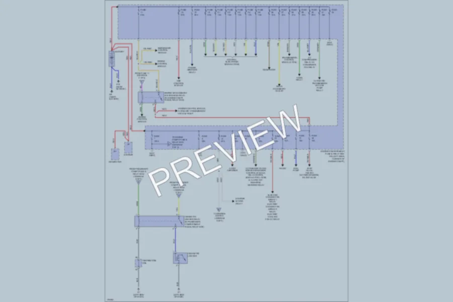 2003 Volvo V40 Power Distribution wiring diagram preview
