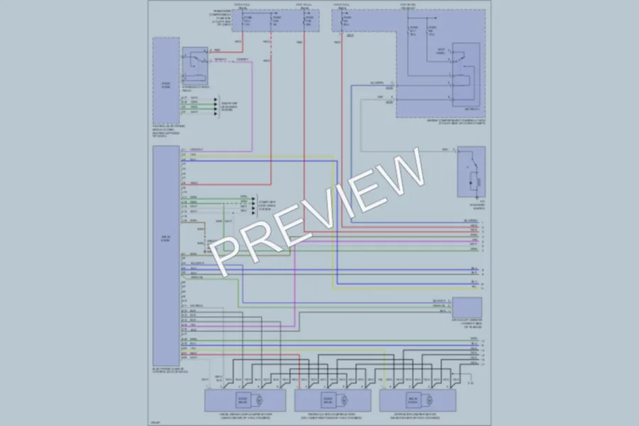 2003 Volvo XC70 Air Conditioning wiring diagram preview