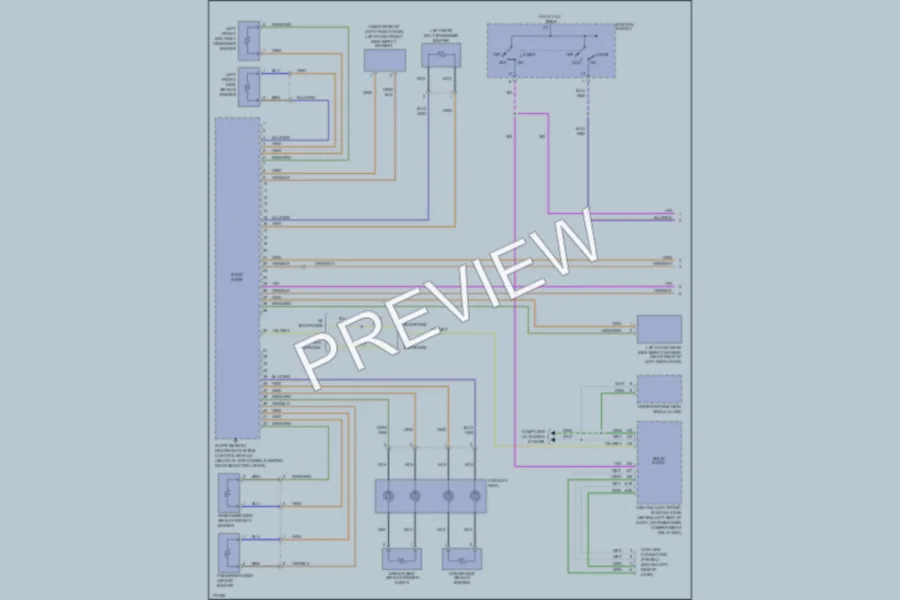 2003 Volvo XC70 Supplemental Restraints wiring diagram preview