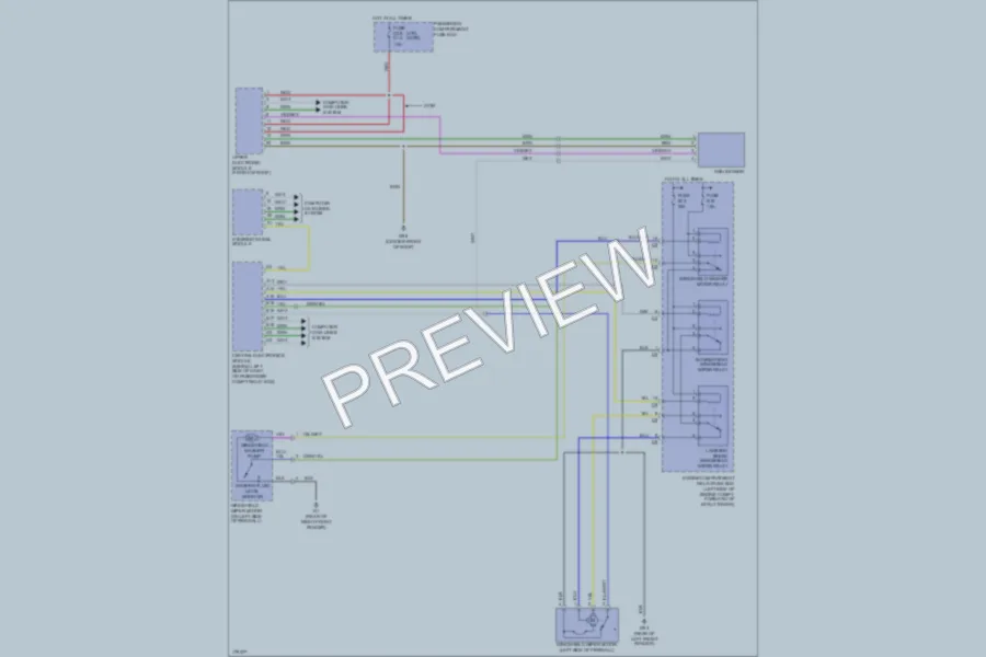 2003 Volvo XC70 Wiper Washer wiring diagram preview