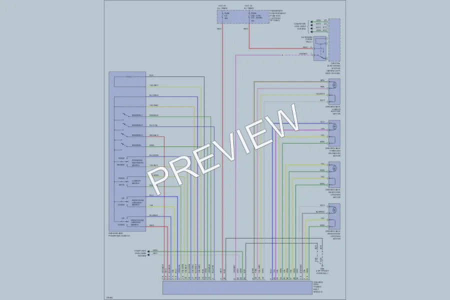 2003 Volvo XC90 Memory Systems wiring diagram preview
