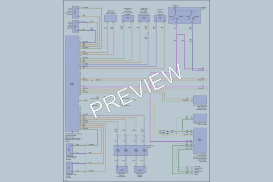 2003 Volvo XC90 Supplemental Restraints wiring diagram preview